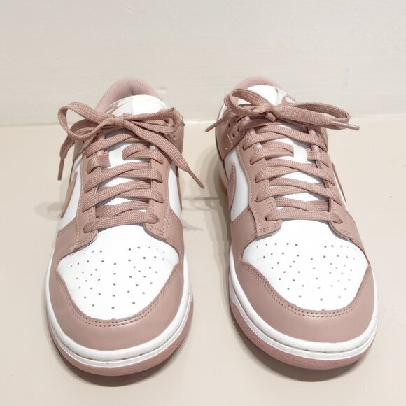 Nike Dunk Low Rose Whisper Pink & White Sneakers | Women’s 9 - Picture 3 of 6